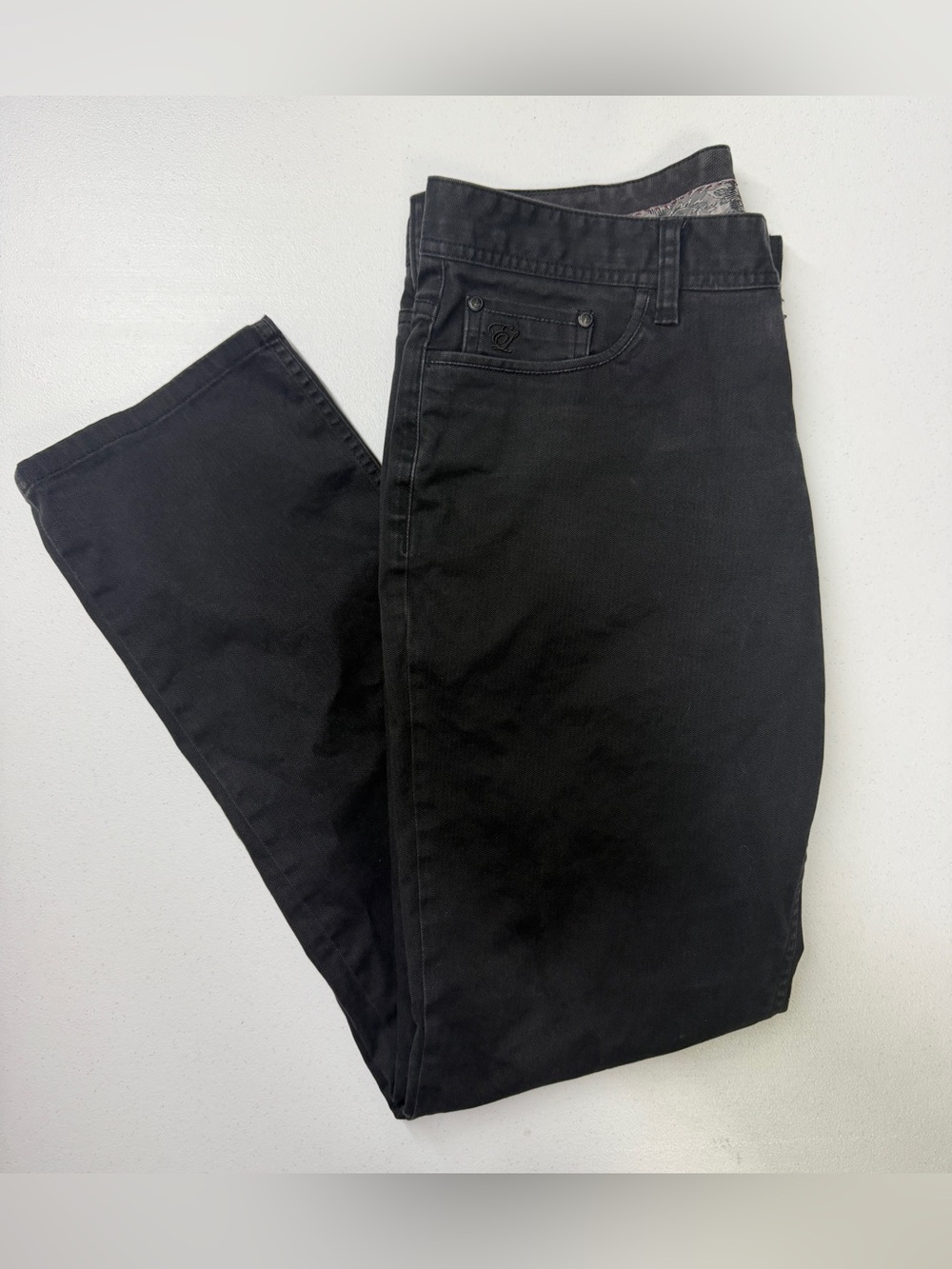 English Laundry Men’s 32x30 Charcoal Straight Leg Jeans Stretch Denim